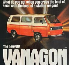 Volkswagen Vanagon Wagon Van 1980 Advertisement Vintage Automobilia DWEE24 - $732.24 MXN
