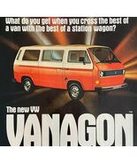 Volkswagen Vanagon Wagon Van 1980 Advertisement Vintage Automobilia DWEE24 - $732.24 MXN
