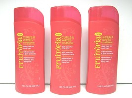 3 FRUITOPIA Curls Waves Conditioner Hair Care Lavender Jade Extracts 13.5 Oz NEW - £23.22 GBP