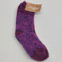 NWT Lucky Brand Women&#39;s Purple Pink 2 Pair Soft Cozy Lounge Socks - $14.75