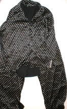 NWT $475 New XS S Designer Josie Natori Pajamas Silk Black Polka Dots Womens PJ - £470.86 GBP