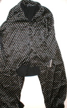 NWT $475 New XS S Designer Josie Natori Pajamas Silk Black Polka Dots Wo... - £470.86 GBP