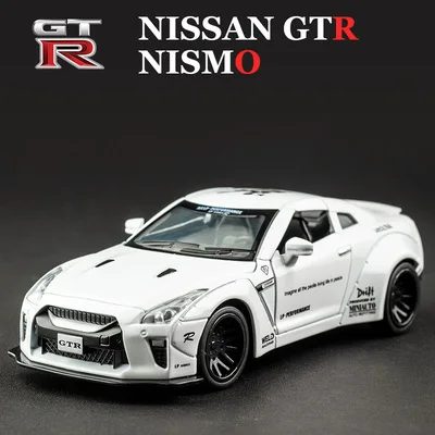 1:32 Nissan Skyline Ares GTR R34 R35 Alloy Sports Car Model Diecast Metal -WHITE - £19.60 GBP