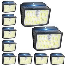 Solar Motion Sensor Lights Outdoor, [10 Pack/158 Led/3 Modes] Super Brig... - $84.99