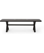An Antique Matte Black Dining Bench From Christopher Knight Home. - £241.52 GBP