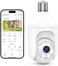 Light Bulb Security Cameras Wireless Outdoor Indoor, 2.4Ghz Wifi Lightbulb - $44.99