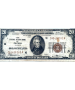 Series of 1929 $20 National Banknote Federal Reserve Chicago FR #1870-G ... - $102.11 CAD