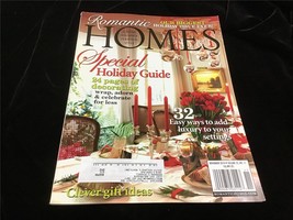 Romantic Homes Magazine November 2010 Special Holiday Guide 24 Pages of Decor - £9.48 GBP