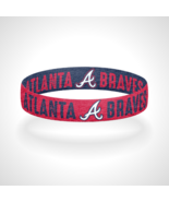 Reversible Atlanta Braves Bracelet Wristband Chop On Baseball - £9.34 GBP+