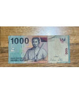 2012 Bank Indonesia 1000 Rupiah note Good Condition - £1.28 GBP