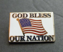 Usa United States God Bless Our Nation Emblem Lapel Pin Badge 1 Inch - £4.30 GBP