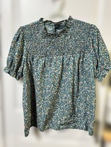 SHEIN Floral Smocked Blouse - £10.49 GBP