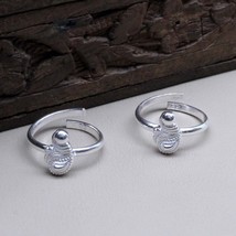 Beautiful Real 925 Sterling Silver Indian Women Toe Ring Pair - £16.89 GBP