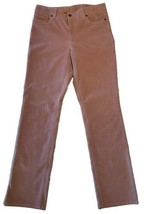 LL Bean Corduroy Pants Womens 10 M 32.5L Soft Pink Favorite Fit Stretch ... - $23.50