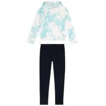 BCBG Girls Youth 2-piece Plush Hoodie Green Top Black Pant from NAANI Genie - £20.29 GBP