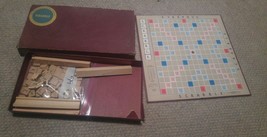 Vintage Scrabble Game Board 99 tiles Selchow Righter CO. 1953 New York - £13.37 GBP