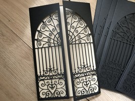 Gate custom wedding invitate card,Laser Cut Wedding Invitation,50pcs Invitations - $53.80