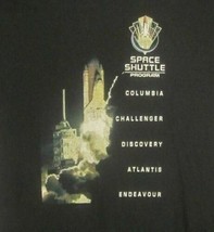 Graphic-Tee Space Shuttle Program Missions Large Black Shirt NASA UFO Al... - £10.96 GBP