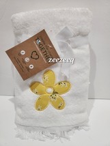 2pc Deborah Connolly Floral Yellow Daisy HAND Towels Set - £22.07 GBP