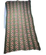 Handmade Crochet Afghan Throw Blanket Approx Size 66”x35” - $49.50