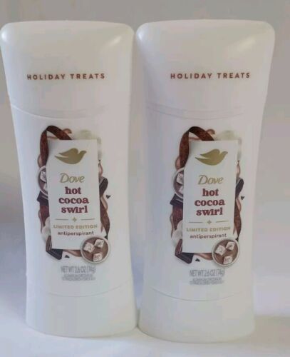 2 Dove Holiday Treats Women&#39;s Antiperspirant Deodorant Hot Cocoa Swirl 2... - $19.95