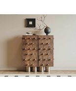 Modern Artistic Solid Wood Sideboard Cabinet, Creative Entryway High Sto... - $1,999.00