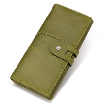 KAVIS   Cowhide Leather Women Long Zipper Coin Purses New Design Clutch Wallet B - £31.03 GBP