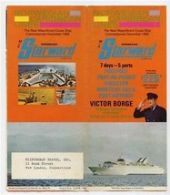 MS Starward Caribbean Brochure 1970 NCL Norwegian Caribbean Lines Victor Borge - $34.70