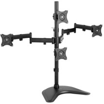 Vivo Quad Lcd Monitor Desk Stand Mount Free-Standing 3 + 1 = 4 Screens Up To 24" - £122.14 GBP