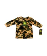 New John Deere boys Infant Baby Size 12 Months Camo Long Sleeve Shirt Ts... - $9.89