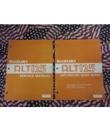 1983 1984 1985 Suzuki ALT125 Service Shop Repair Manual Set OEM Factory ... - $1,651.52 MXN