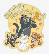 Disney Dogs &amp; Cats Everybody Wants to be a Cat Aristocats Scat Cat Marie pin - £15.51 GBP