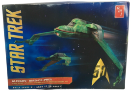 AMT Star Trek Klingon Bird of Prey Model Kit 50th Anniversary Plastic Assembly - £72.37 GBP