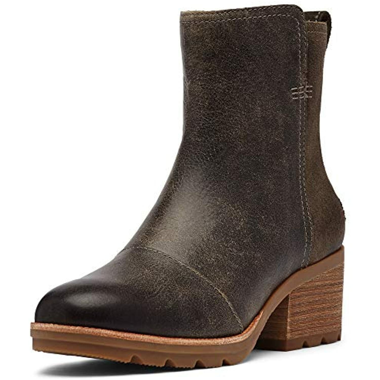 Sorel Women&#39;s Cate Bootie Rain Waterproof Brown Leather Size 10.5M - $100.76