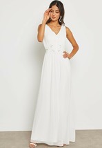 Dorothy Perkins Showcase White Embellished Maxi Dress Uk 10 (exp50) - £34.07 GBP