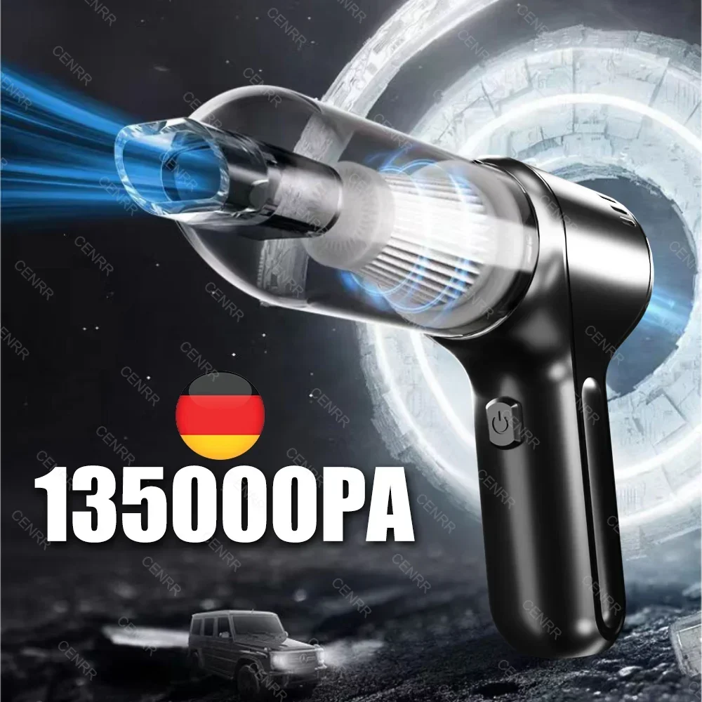  135000pa wireless portable handheld mini cleaner powerful cleaning machine car cleaner thumb200