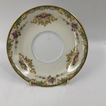 1933 Vintage Noritake China Saucer only Green Yellow Floral Sprays Cream - £7.00 GBP