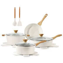 Nonstick Ceramic Cookware Set 13-Piece, Healthy Pots and Pans Set - £277.12 GBP