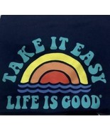 Life Is Good Kid&#39;s Medium Long Sleeve Sunshirt UPF 50+ Sunset Design - $318.72 MXN