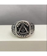 925 Silver Plated Masonic Master Mason Ring for Men Women - €10,41 EUR