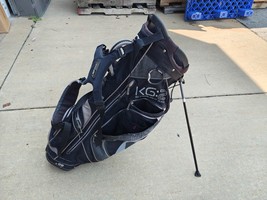 Sun Mountain KG.2 4 Divider Dual Strap Golf Stand Bag Black/White - $94.05