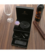 6pcs/set Men&#39;s Gift Set Fashion Business Gift Box 3-layers Watch Leather... - $2,284.55 MXN
