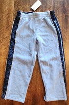 OLD NAVY KIDS Fleece Pants - Light Blue w Navy Stripes - Size 3T - Pocket - £10.22 GBP