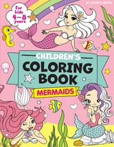 Mermaid 100 Page Coloring Book For Girls, Colouring Children’s 4,5,6,7,8... - $8.00