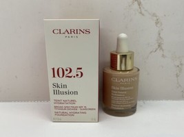 Clarins Skin Illusion Natural Hydrating Foundation #102.5 Porcelain SPF 15 NIB - £25.75 GBP