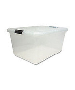 Storage Box W-Lid- 91 Quart- 17-.75in.x31-.50in.x13in.- Clear - £172.79 GBP