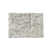 3' X 5' Gray Faux Fur Area Rug - €130,91 EUR