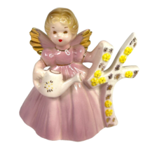 Josef Originals Vintage 4th Birthday Girl Angel Fairy Porcelain Taiwan Precious - $19.22