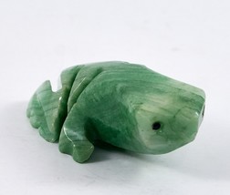 Alabaster Frog Soapstone Figurine Hand Made 3&quot; Vintage - $15.99