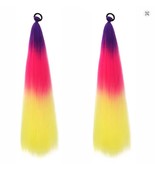 2-Ponytail Extension with Elastic Tie Hair Band 24&quot; Long Straight  - $27.34 CAD